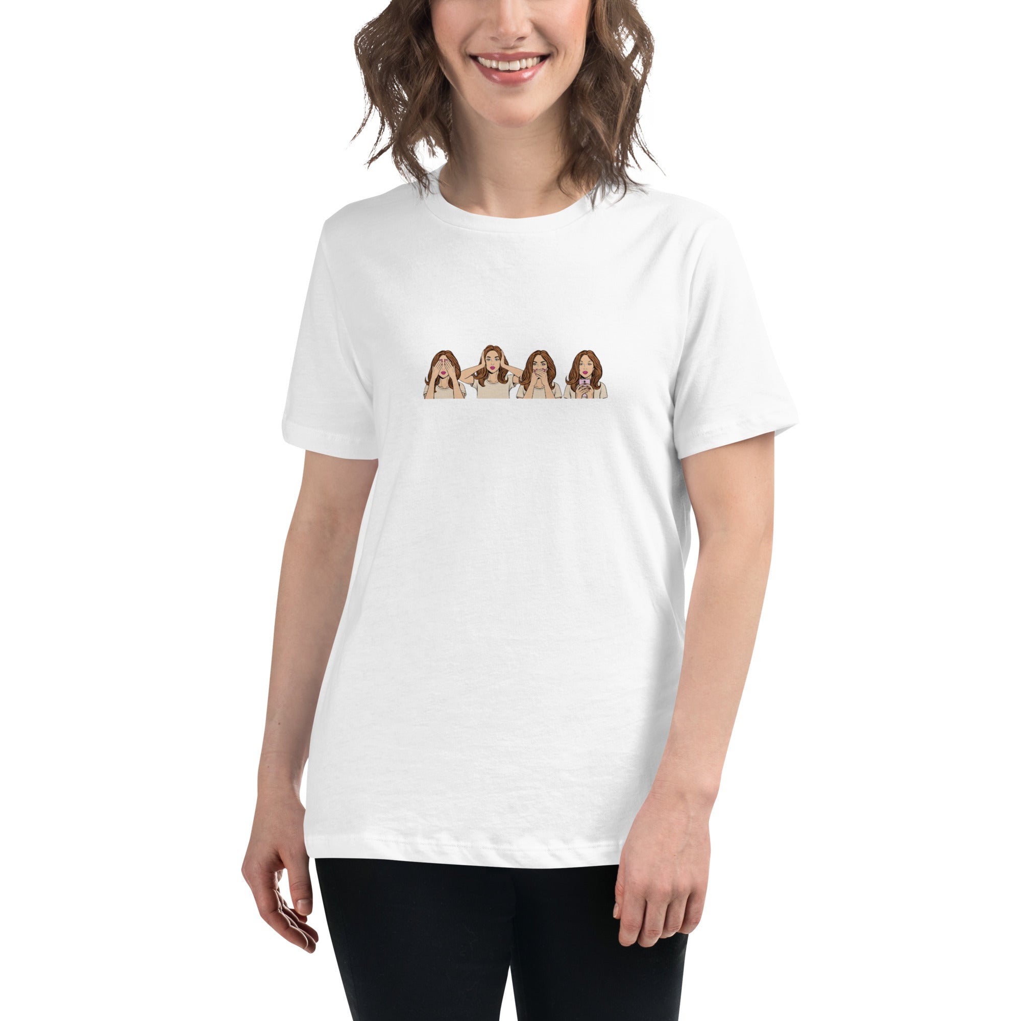 Women's "no evil" Relaxed T-Shirt